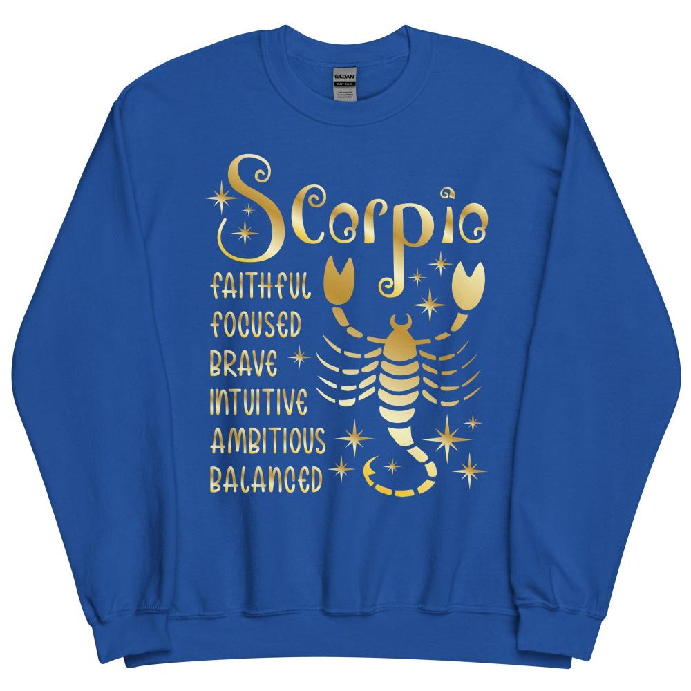 Sagittarius Zodiac Positive Traits Sweatshirt - Royal Color - https://ascensionemporium.net